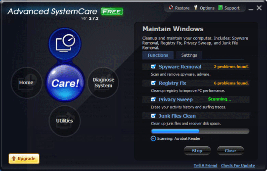 Advanced SystemCare 3.7.0 Free